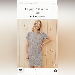 Jenni Kayne Leopard T-Shirt Dress Size XL